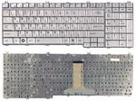 Клавиатура для ноутбука Toshiba Satellite (A500, A505, L350, L355, L500, L505, L550, F501, P200, P300, P500, P505, X200, Qosmio F50 G50, X300, X305, X500, X505) Серебряный, RU