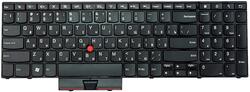 Клавиатура для ноутбука Lenovo ThinkPad Edge (E520), с указателем (Point Stick) Черный, (Черный фрейм), RU