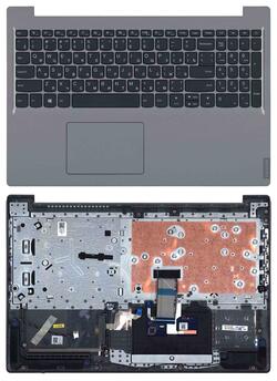 Клавиатура для ноутбука Lenovo IdeaPad S145-15IKB Черный, (Серый TopCase) RU