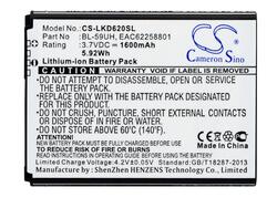 Батарея для LG CS-LKD620SL G2 Mini D618 3.7В Белый 1600мАч 5.92Вт