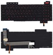 Клавиатура для ноутбука Asus (FX503) Черный с красной подсветкой (Light), RU