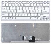 Клавиатура для ноутбука Sony Vaio (VPC-CW, VPCCW) Белый, (Серебряный фрейм) RU