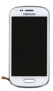 Матрица с тачскрином для Samsung Galaxy S3 mini GT-I8190 белый с рамкой