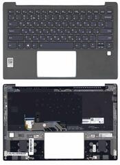 Клавиатура для ноутбука Lenovo Yoga (730-13IKB) с подсветкой (Light), Черный, (Серый TopCase), RU