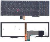 Клавиатура для ноутбука Lenovo ThinkPad Edge E545, E530, E535 с подсветкой (Light) Черный, (Черный фрейм) RU