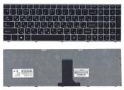Клавиатура для ноутбука Lenovo IdeaPad (B5400, M5400) Черный, (Серебряный фрейм), RU