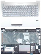 Клавиатура для ноутбука Asus (N550), Серебряный, с подсветкой (Light), (Серебряный TopCase), RU