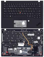 Клавиатура для ноутбука Lenovo ThinkPad X1 Carbon Gen 7 v.2 Черный, (Черный TopCase) RU