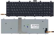 Клавиатура для ноутбука Clevo P170EM с подсветкой (Light), Черный, RU