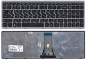 Клавиатура для ноутбука Lenovo IdeaPad (FLex 15) Черный, (Серый фрейм), RU