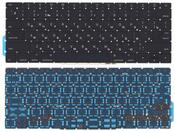 Клавиатура для ноутбука Apple MacBook (A1708), Черный, (Без фрейма), Русский (плоский энтер)