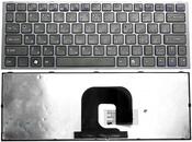 Клавиатура для ноутбука Sony Vaio (VPC-YA, VPC-YB) Черный, (Серый фрейм), RU