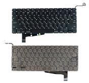 Клавиатура для ноутбука Apple MacBook Pro (A1286) (2011, 2012 года) с подсветкой (Light), Черный, (Без фрейма), без (SD), Русский (горизонтальный энтер) Клавиатура для ноутбука Apple MacBook Pro (A1286) (2011, 2012 года) с подсветкой (Light), Черный, (Без фрейма), без (SD), Русский (горизонтальный энтер)