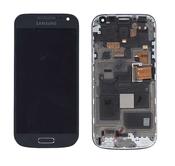 Матрица с тачскрином для Samsung Galaxy S4 mini GT-I9190 черный с рамкой