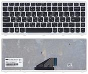 Клавиатура для ноутбука Lenovo IdeaPad (U310) Черный, (Белый фрейм), RU