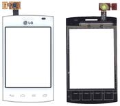 Тачскрин (Сенсор) для смартфона LG Optimus L1 II E410 белый Тачскрин (Сенсор) для смартфона LG Optimus L1 II E410 белый