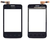 Тачскрин (Сенсор) для смартфона LG Optimus L3 II Dual E435 черный Тачскрин (Сенсор) для смартфона LG Optimus L3 II Dual E435 черный