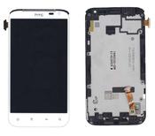 Матрица с тачскрином для HTC Sensation XL X315E G21 белый с рамкой
