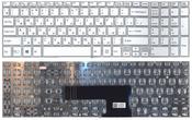 Клавиатура для ноутбука Sony (FIT 15, SVF15) с подсветкой (Light), Белый, (Без фрейма) RU
