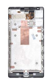 Матрица с тачскрином для Nokia Lumia 1520 с рамкой черный