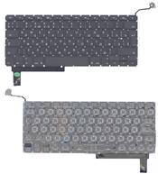 Клавиатура для ноутбука Apple MacBook Pro (A1286) (2011, 2012 года) Черный, (Без фрейма), с (SD), (Оригинальная), Русский (вертикальный энтер)