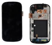 Матрица с тачскрином для Samsung Nexus S I9020 черный с рамкой