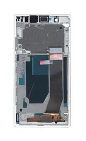 Матрица с тачскрином для Sony Xperia Z C6603 черный с белой рамкой