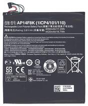 Оригинальная батарея для планшета Acer AP14F8K Iconia One B1-850 3.8В Черный 4550мАч 17.2Вт Оригинальная батарея для планшета Acer AP14F8K Iconia One B1-850 3.8В Черный 4550мАч 17.2Вт