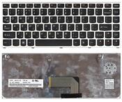 Клавиатура для ноутбука Lenovo IdeaPad (U460) Черный, (Серебряный фрейм), RU