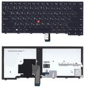 Клавиатура для ноутбука Lenovo ThinkPad Edge (T440, T440P, T440S), с указателем (Point Stick) Черный, Черный фрейм, RU