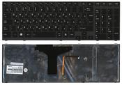 Клавиатура Toshiba Satellite (A660, A660D, A665, A665D, Qosmio X770, P750, P755) с подсветкой (Light), Черный, (Черный фрейм) Русский (вертикальный энтер)