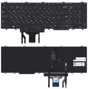 Клавиатура для ноутбука Dell Precision 7530 с подсветкой (Light), Черный, RU