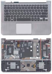Клавиатура для ноутбука Samsung (900X3A) Черный, (Серебряный TopCase), RU