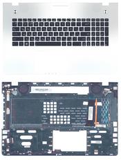 Клавиатура для ноутбука Asus (N76V) Black, с подсветкой (Light), (Silver TopCase), RU Клавиатура для ноутбука Asus (N76V) Black, с подсветкой (Light), (Silver TopCase), RU