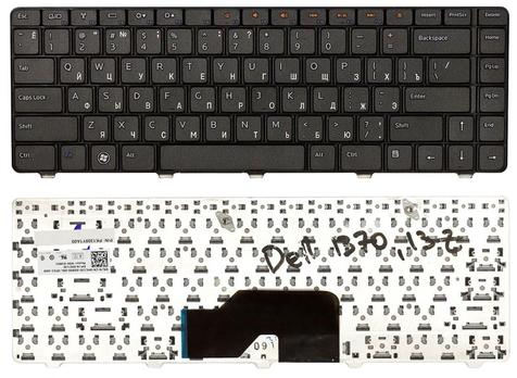 Клавиатура для ноутбука Dell Inspiron (1370, 13Z) Black, RU Клавиатура для ноутбука Dell Inspiron (1370, 13Z) Black, RU