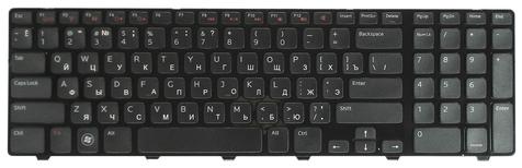 Клавиатура для ноутбука Dell Inspiron 17R (5720, 7720, N7110) Vostro (3750) XPS (L702X) Black, (Черный фрейм), RU Клавиатура для ноутбука Dell Inspiron 17R (5720, 7720, N7110) Vostro (3750) XPS (L702X) Black, (Черный фрейм), RU - фото 2