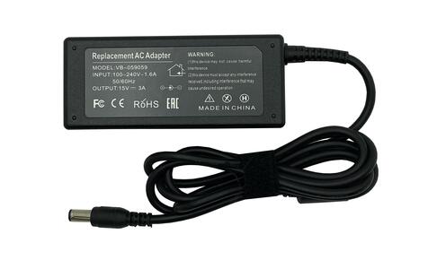 Зарядное устройство для ноутбука Toshiba 45Вт 15В 3A 6.3x3.0мм with pin TA451506330 REPLACEMENT Зарядное устройство для ноутбука Toshiba 45Вт 15В 3A 6.3x3.0мм with pin TA451506330 REPLACEMENT