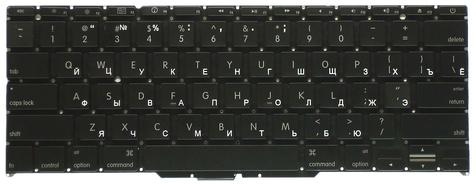 Клавиатура для ноутбука Apple MacBook Air 2010+ A1370 (2010, 2011 года), A1465 (2012, 2013, 2014, 2015 года) Black, (Без фрейма), Русский (горизонтальный энтер) Клавиатура для ноутбука Apple MacBook Air 2010+ A1370 (2010, 2011 года), A1465 (2012, 2013, 2014, 2015 года) Black, (Без фрейма), Русский (горизонтальный энтер) - фото 2