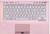 Клавиатура для ноутбука Sony Vaio (VPC-SB), Серебряный, (Розовый фрейм) Русский (fingerprint reader) - фото 2, миниатюра