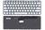 Клавиатура для ноутбука HP Envy (13-d) с подсветкой (Light) Серебряный, (Черный фрейм) RU