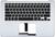 Клавиатура для ноутбука Apple MacBook Air 2011+ (A1369) Черный, (Серебряный TopCase), с подсветкой (Light), Русский (горизонтальный энтер)