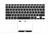Клавиатура для ноутбука Apple MacBook Pro (A1425) Черный, (Серебряный TopCase), Русский (горизонтальный энтер)