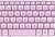 Клавиатура для ноутбука HP Compaq (Mini 110) Pink, RU - фото 2, миниатюра