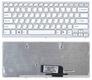 Клавиатура для ноутбука Sony Vaio (VPC-CW, VPCCW) Белый, (Серебряный фрейм) RU