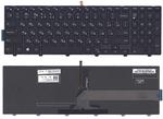 Клавиатура для ноутбука Dell Inspiron (15-5000, 15-3000, 5547, 5521) с подсветкой (Light), Черный, (Черный фрейм), RU