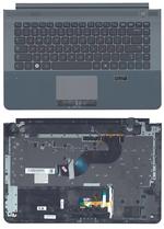 Клавиатура для ноутбука Samsung (RC420) Черный, (Серый TopCase), RU