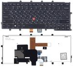 Клавиатура для ноутбука Lenovo ThinkPad (X240, X240S, X240I) с подсветкой (Light), с указателем (Point Stick) Черный, Черный фрейм, RU