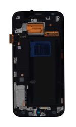 Матрица с тачскрином для Samsung Galaxy S6 Edge SM-G925F черный с рамкой