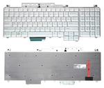 Клавиатура для ноутбука для Dell Inspiron (1700, 1721, Vostro 1700, XPS M1720 M1721 M1730) с подсветкой (Light) Серебряный, RU/EN