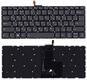 Клавиатура для ноутбука Lenovo IdeaPad 320-14IKB с подсветкой (Light) Черный, (Без фрейма) RU